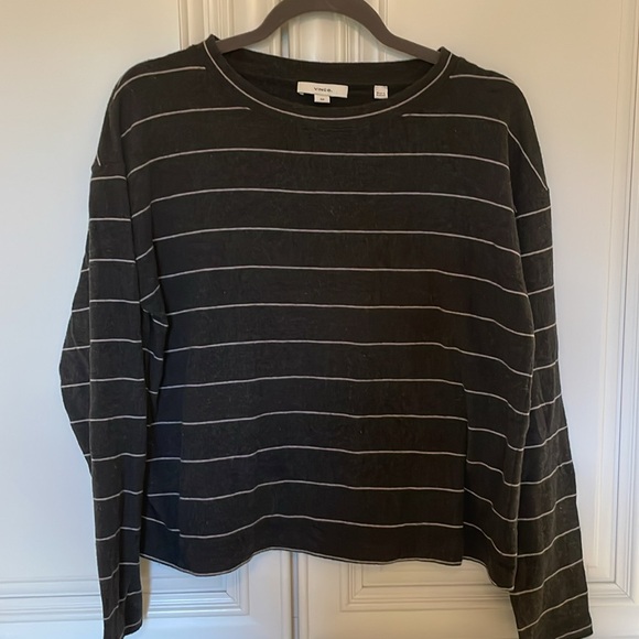 Vince cozy striped tee size Small - Picture 2 of 4